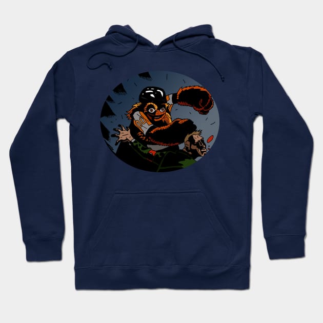 Gritty Punching Fascist Hoodie by Spearhafoc